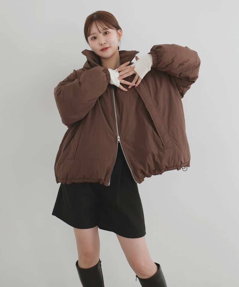 【10月下旬予約商品】　【ayu×LIAN】ファイバーダウンフードデザインジャケット