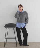 【10月下旬予約商品】　【ayu×LIAN】ボリュームミックスニット