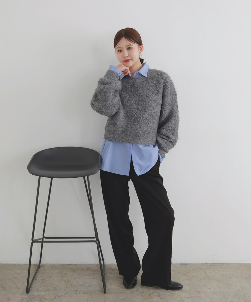 【10月下旬予約商品】　【ayu×LIAN】ボリュームミックスニット