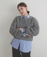 【10月下旬予約商品】　【ayu×LIAN】ボリュームミックスニット