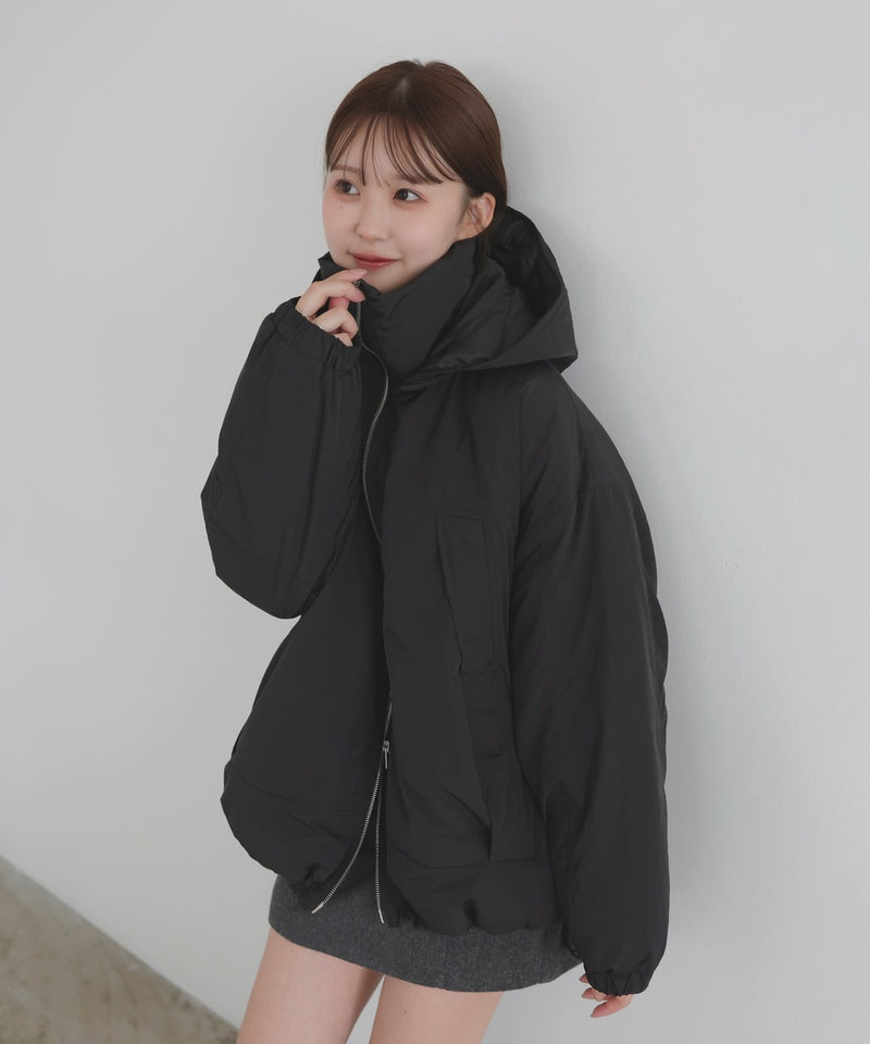 【10月下旬予約商品】　【ayu×LIAN】ファイバーダウンフードデザインジャケット