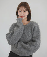 【10月下旬予約商品】　【ayu×LIAN】ボリュームミックスニット