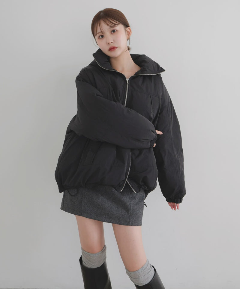 【10月下旬予約商品】　【ayu×LIAN】ファイバーダウンフードデザインジャケット