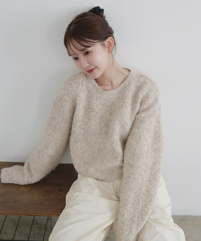 【10月下旬予約商品】　【ayu×LIAN】ボリュームミックスニット