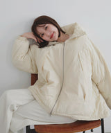 【10月下旬予約商品】　【ayu×LIAN】ファイバーダウンフードデザインジャケット