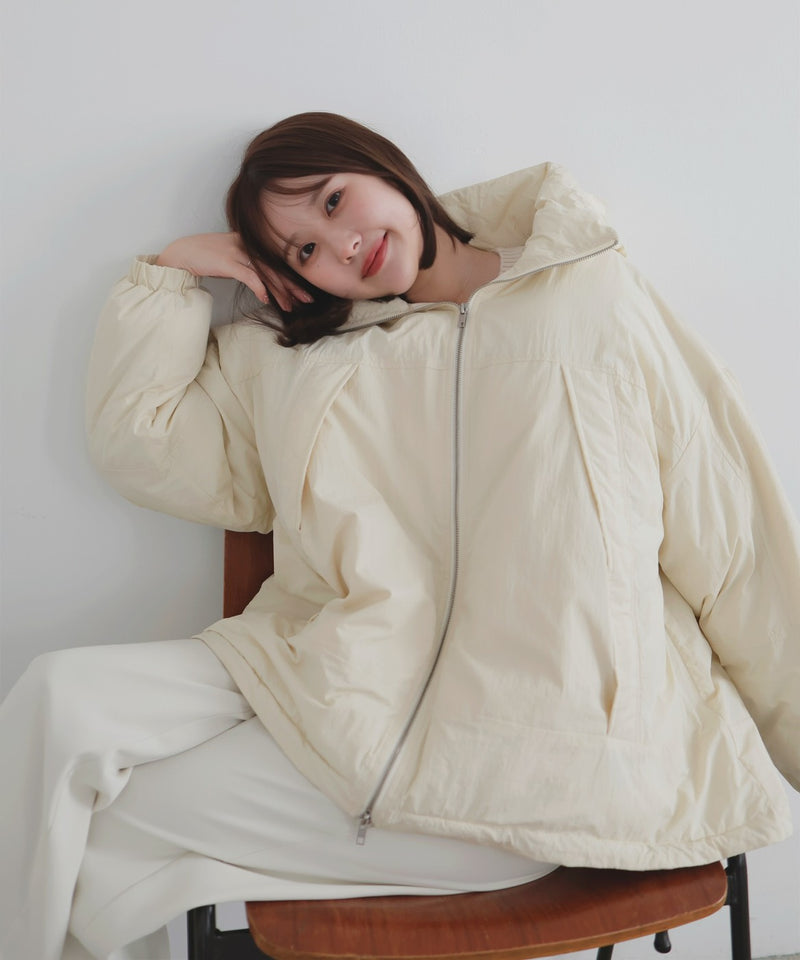 【10月下旬予約商品】　【ayu×LIAN】ファイバーダウンフードデザインジャケット