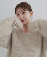 【10月下旬予約商品】　【ayu×LIAN】ボリュームミックスニット