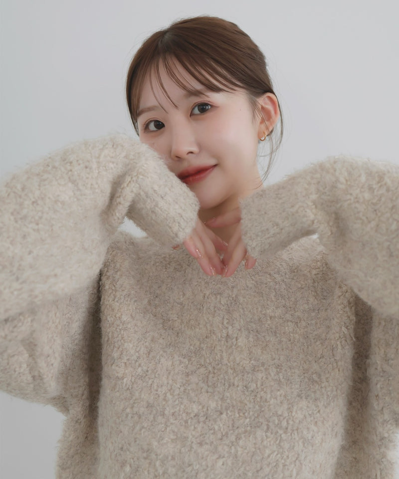 【10月下旬予約商品】　【ayu×LIAN】ボリュームミックスニット