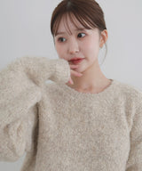 【10月下旬予約商品】　【ayu×LIAN】ボリュームミックスニット