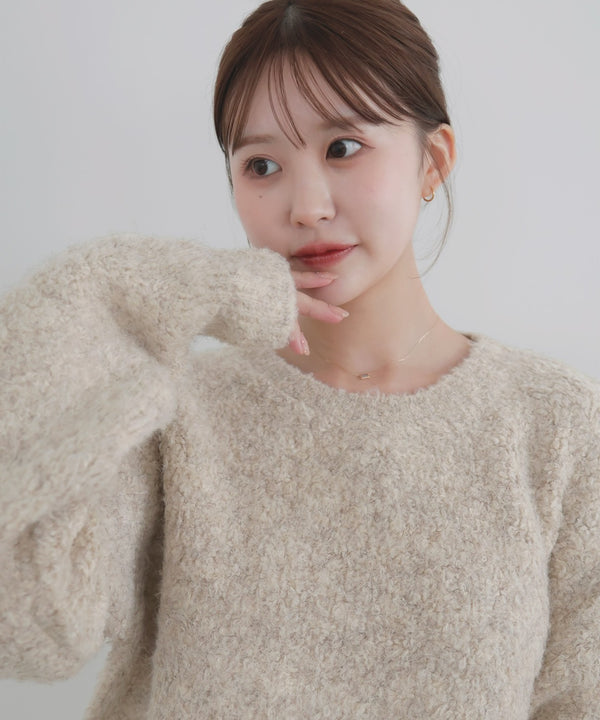【10月下旬予約商品】　【ayu×LIAN】ボリュームミックスニット