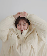 【10月下旬予約商品】　【ayu×LIAN】ファイバーダウンフードデザインジャケット