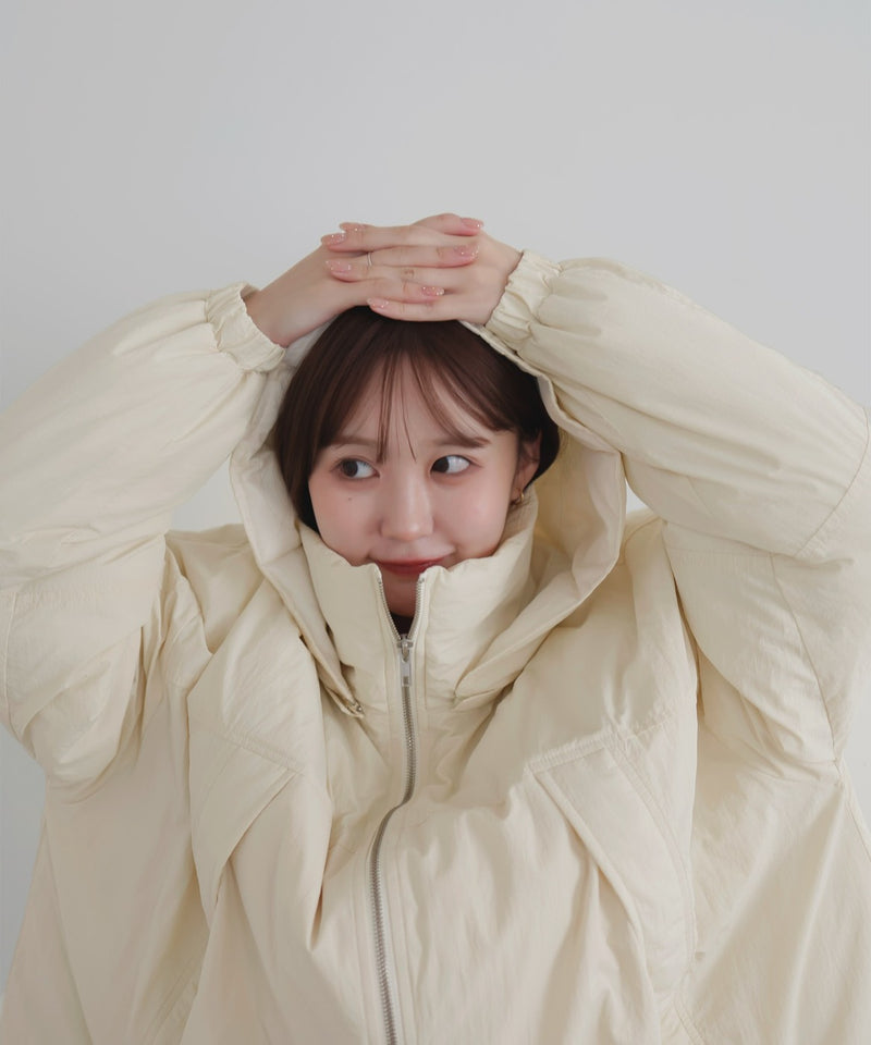 【10月下旬予約商品】　【ayu×LIAN】ファイバーダウンフードデザインジャケット