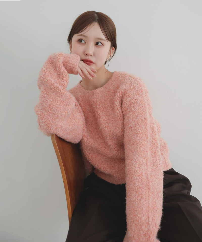 【10月下旬予約商品】　【ayu×LIAN】ボリュームミックスニット
