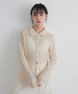 カットシャーリングポロシャツ