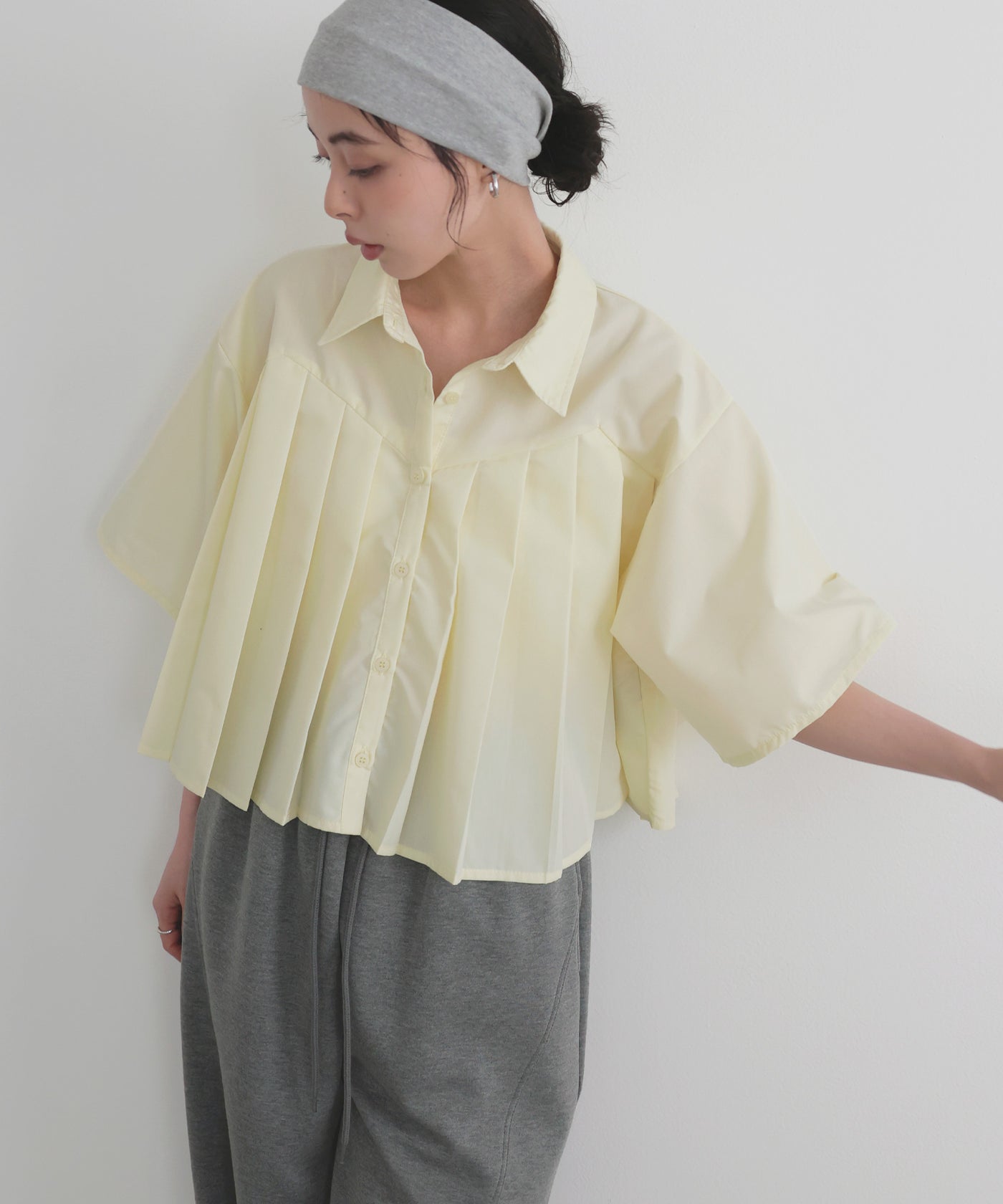 プリーツプリーツの半袖襟シャツ PLEATS PLEASE ISSEY MIYAKE（カットソー(半袖/袖なし)）の