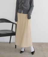 ウォッシャブルフェイクレザーナロースカート