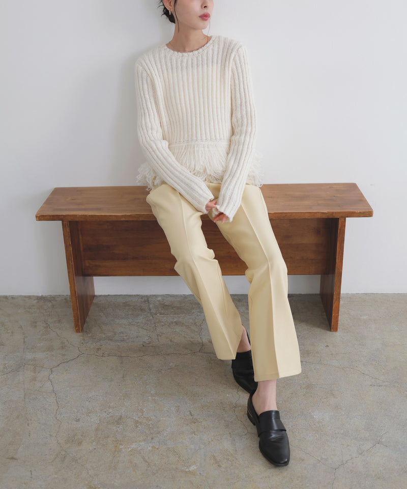 【12月中旬予約商品】センタータックフレアパンツ