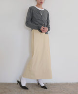 ウォッシャブルフェイクレザーナロースカート