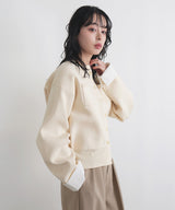 【2月上旬予約商品】シャツドッキングニットカーデ