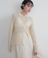 カットシャーリングポロシャツ