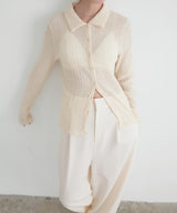 カットシャーリングポロシャツ