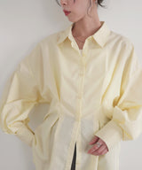 ウエストタックカラーシャツ