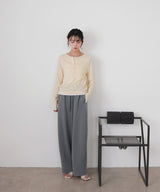 バイカラーヘンリーネックプルオーバー