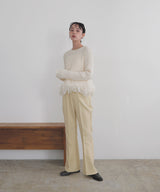【12月中旬予約商品】センタータックフレアパンツ