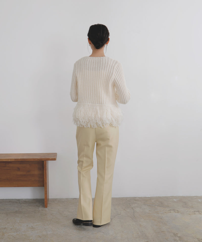 【12月中旬予約商品】センタータックフレアパンツ