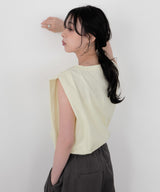 【新色追加 UVカット＆接触冷感】ショルダータックトップス