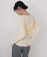 バイカラーヘンリーネックプルオーバー