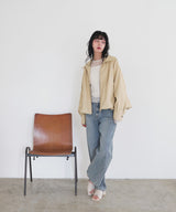 フェイクレザーバルーンジャケット