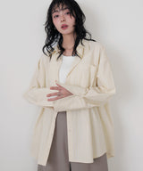 ストライプポケットオーバーシャツ