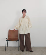 ウエストタックカラーシャツ