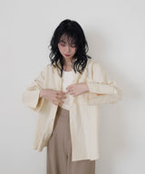 ストライプポケットオーバーシャツ