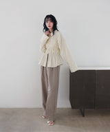 シャーリングビスチェデザインシャツ