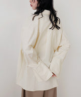 ストライプポケットオーバーシャツ