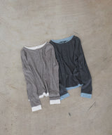 バイカラーヘンリーネックプルオーバー