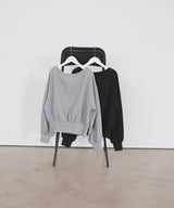 オフショルスウェットプルオーバー