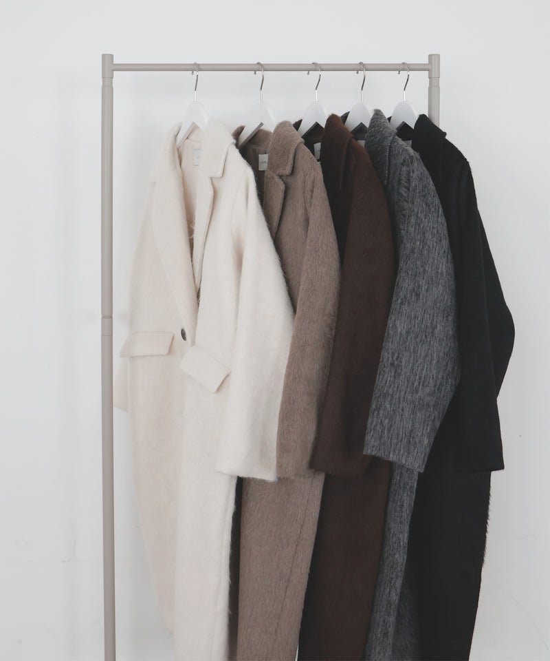 シャギーダブルロングコート