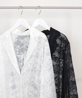 フラワーレースシャツジャケット