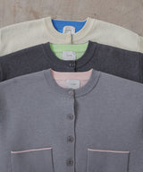 【1月中旬予約商品】バイカラーニットカーディガン