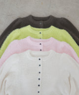 シャギーボリュームスリーブカーディガン