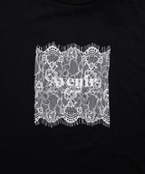 【接触冷感】レースレイヤードロゴTシャツ