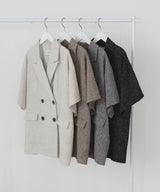 サマーツイードハーフジャケット