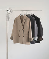 【1月下旬予約商品】レイヤードデザインテーラードジャケット