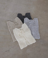 レースアップニットビスチェ