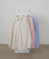 ストライプポケットオーバーシャツ