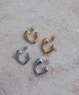 【12月上旬予約商品】ハートフープピアス