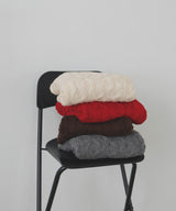 【11月中旬予約商品】バルキータッチケーブルニット